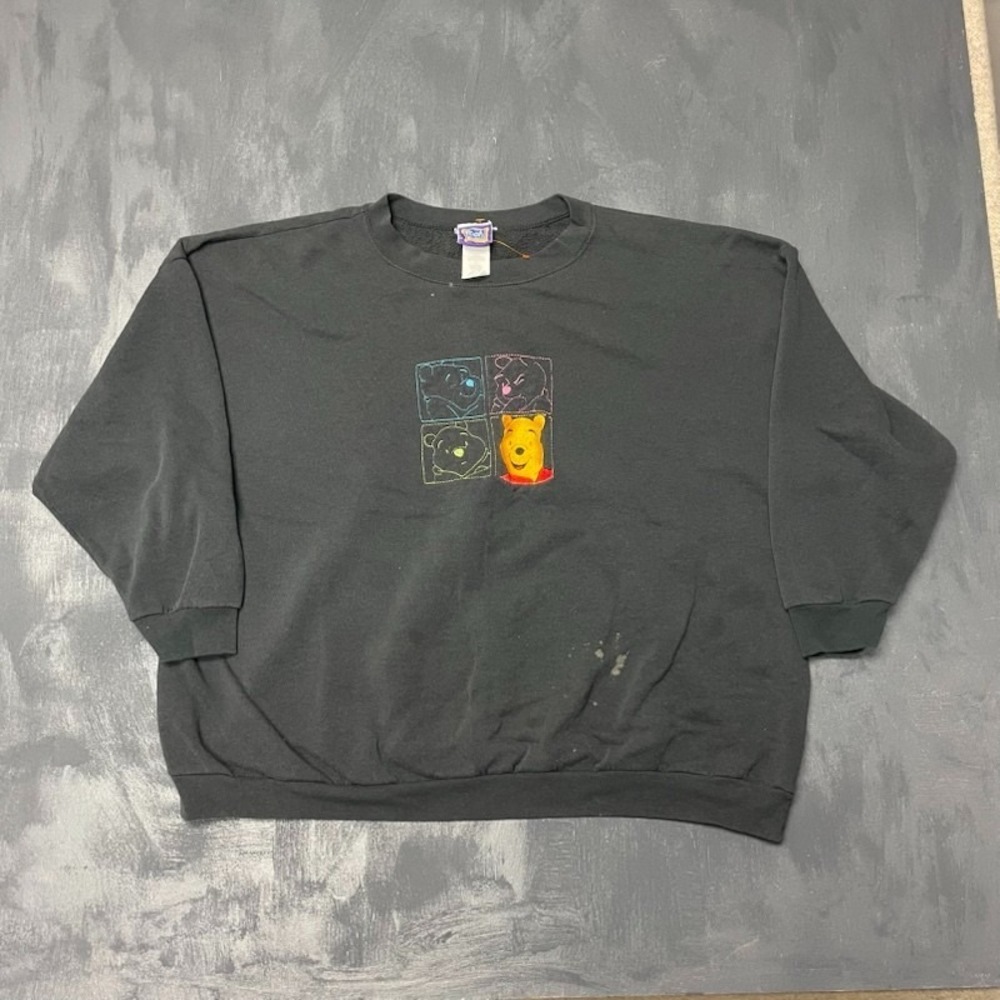 Vintage Winnie the pooh sweatshirt mens XXL Blue 1990s disney USA